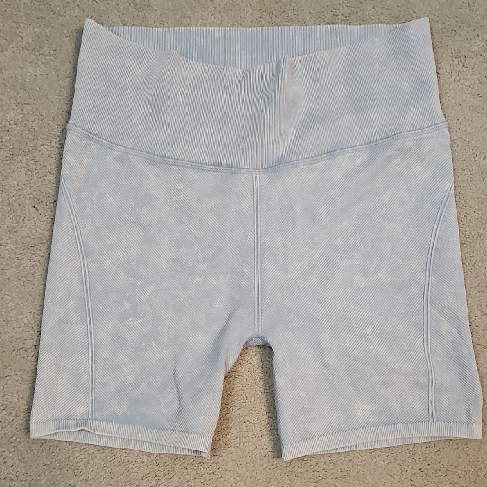 Aerie Offline Light Blue Bike Shorts